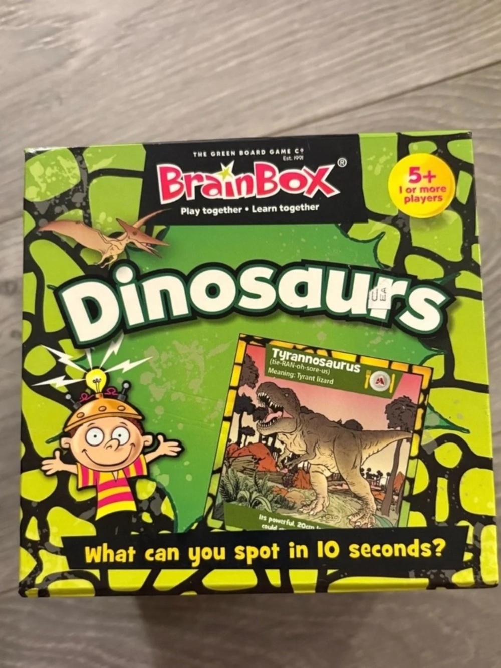 BrainBox Dinosaurs Trivia Game The Ten Minute Brain Challenge